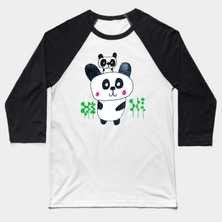 Panda Portrait Baseball T-Shirt